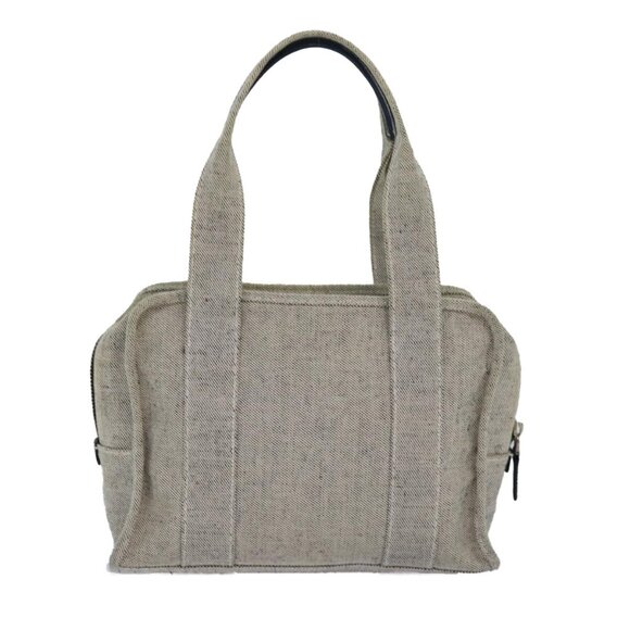 PRADA Hand Bag Canvas Gray Auth - Picture 3 of 16